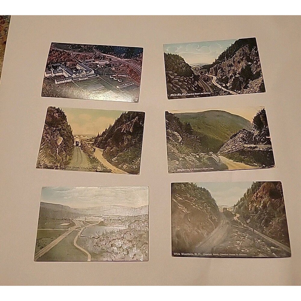 Lot Of 6  vintage postcards lot (early-mid 1900's); New Hampshire NH Views